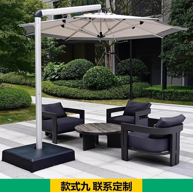 Sofá de aluminio al aire libre Villa paisaje diseñador de muebles asientos al aire libre balcón hotel ventas image 14