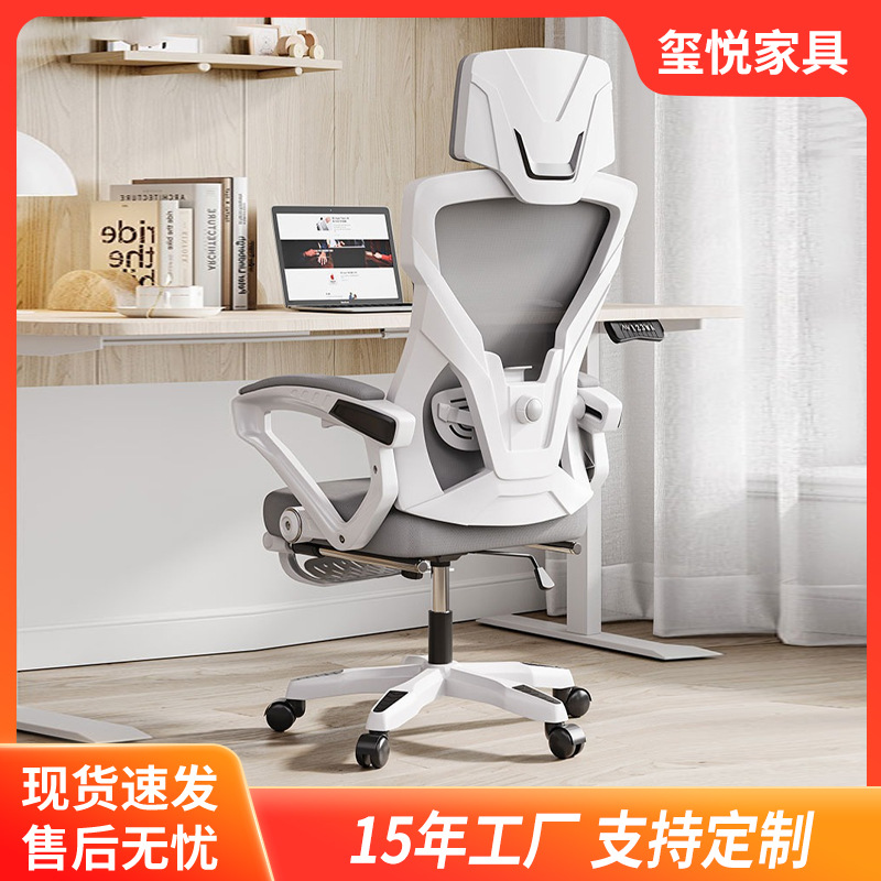 Ergonomic Chair, Computer Chair, Long-Sitting Chair with Backrest, Study Chair, Gaming Chair, Lazy Office Chair, Adjustable Height, Home Use