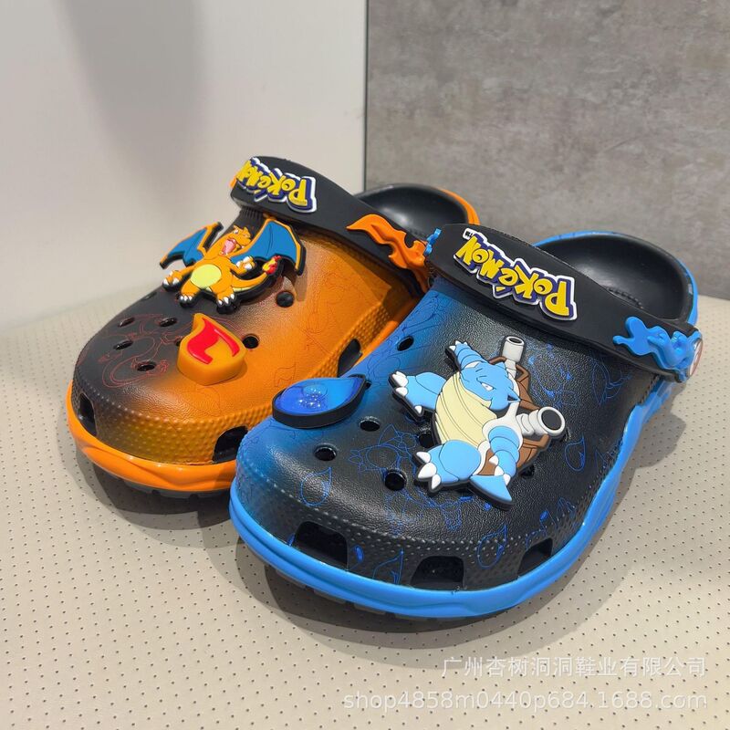 Naruto Collaboration Clogs for Women, New Summer Breathable Closed-Toe Beach Shoes, Fashionable Versatile Couple Style Wholesale