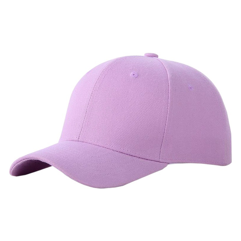 Pure Cotton solid color baseball cap hard top men's and Women's Light board casual all-match peaked cap wholesale advertising cap printable logo