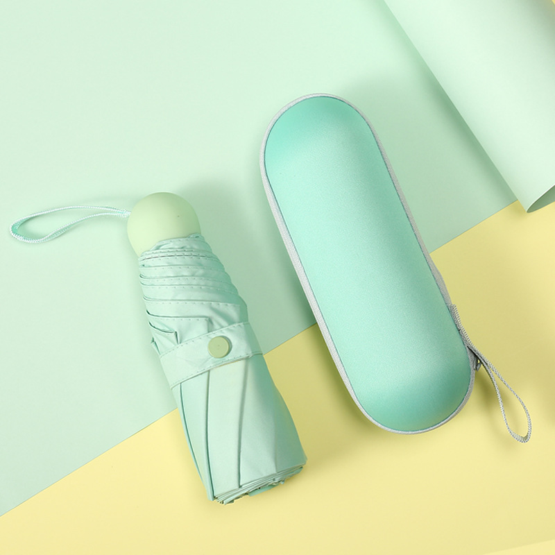 ミニポケットカプセル傘 小型フレッシュビニール日焼け止め傘 晴雨兼用 50% off 傘 広告傘|undefined