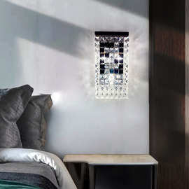 定制后现代水晶壁灯客厅背景墙装饰创意个性轻奢卧室床头壁灯饰