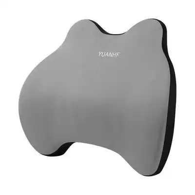 support, backrest cushion, lumbar pillow, Waist support - elegant-gray-lumbar-support-pillow-1-piece-universal