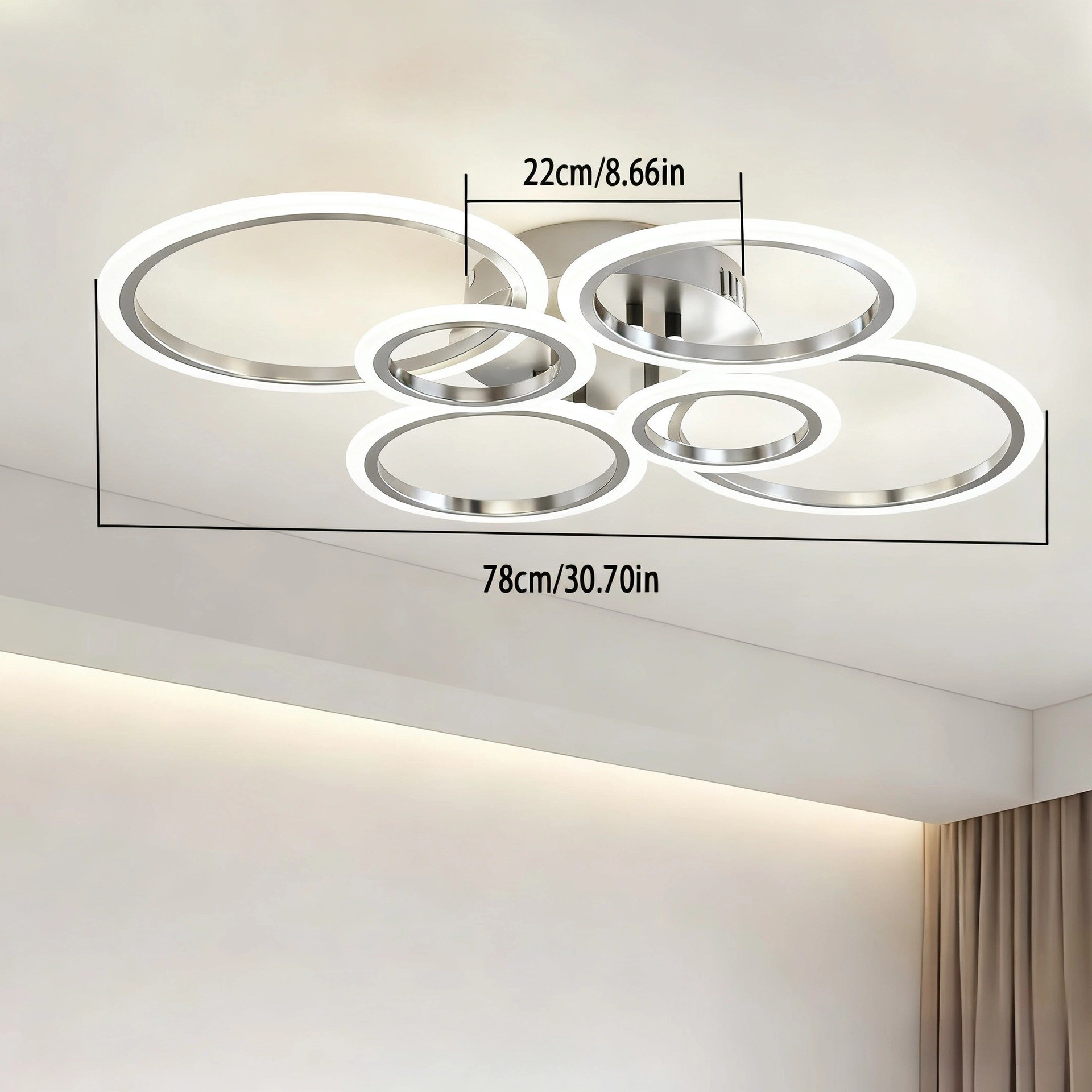 Transfronterizo Amazonas sala de estar lámpara de techo dormitorio lámpara de pasillo LED luz de atmósfera moderna simple lámpara Zhongshan al por mayor image 27