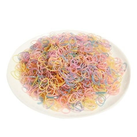 Black Disposable Rubber Band Women's High Elastic Hair Rope Does Not Hit the Hair