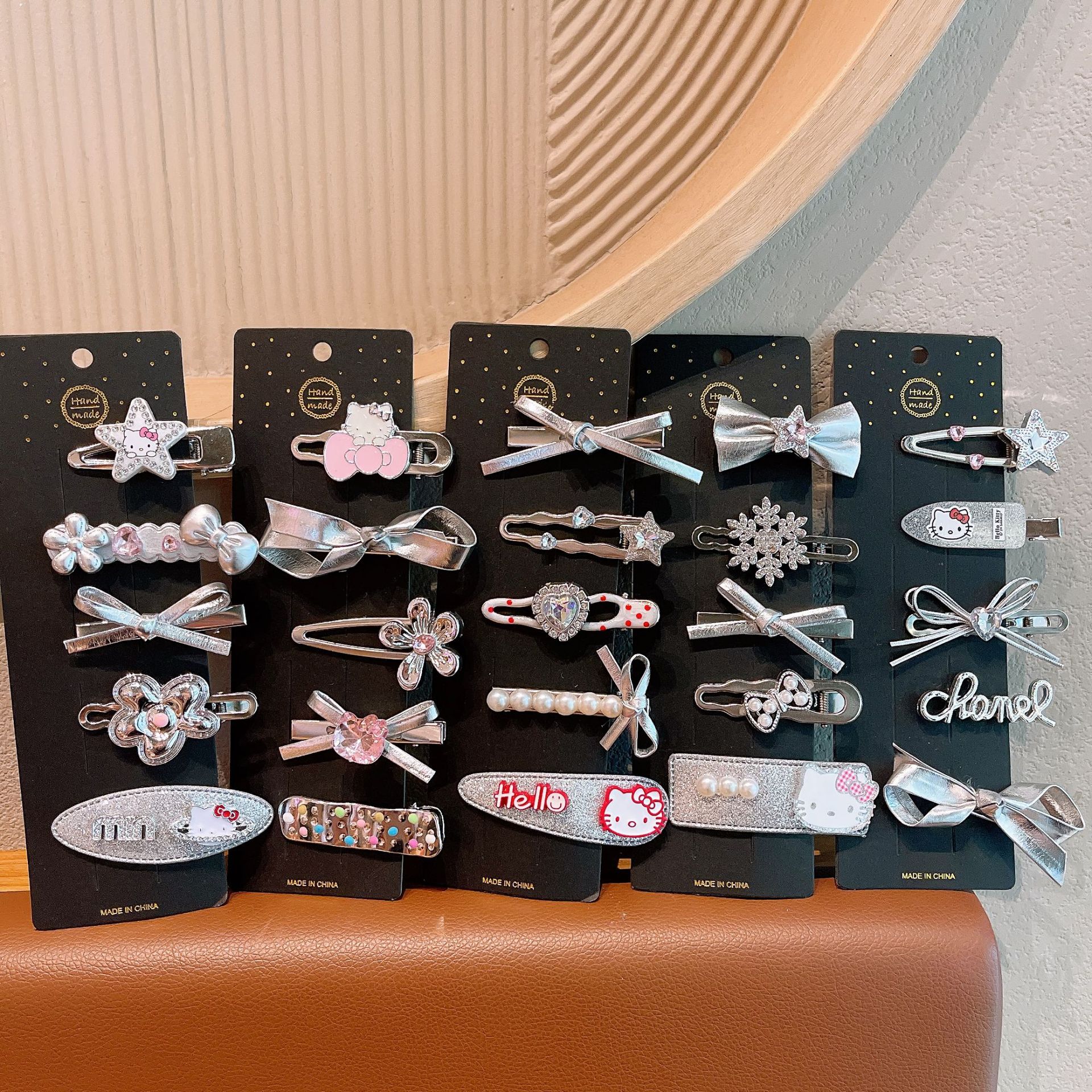 Clips de cabello para niños de plata, clips de bangs de metal, clips de boca de pato, clips de cabello para chicas calientes