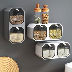 家用调料罐子佐料盒挂壁调味盒厨房用品厨房味精盐糖罐收纳盒量大