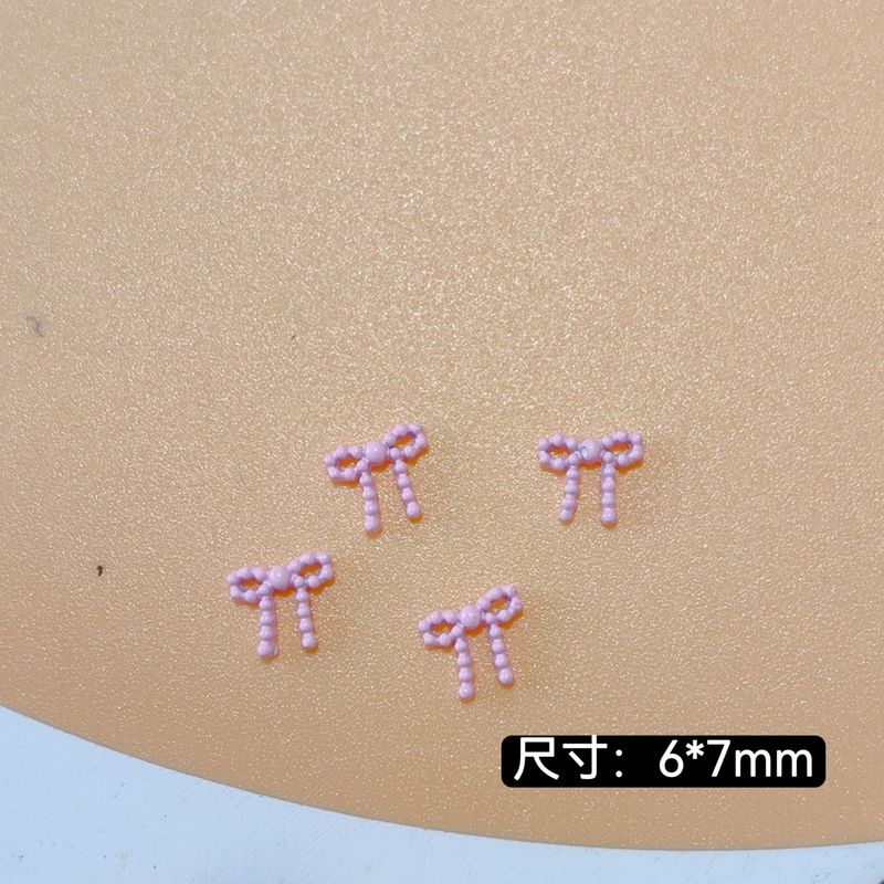 美甲法式蝴蝶结飘带饰品新款合金甜心百搭迷你桃心领结指甲装饰品|undefined