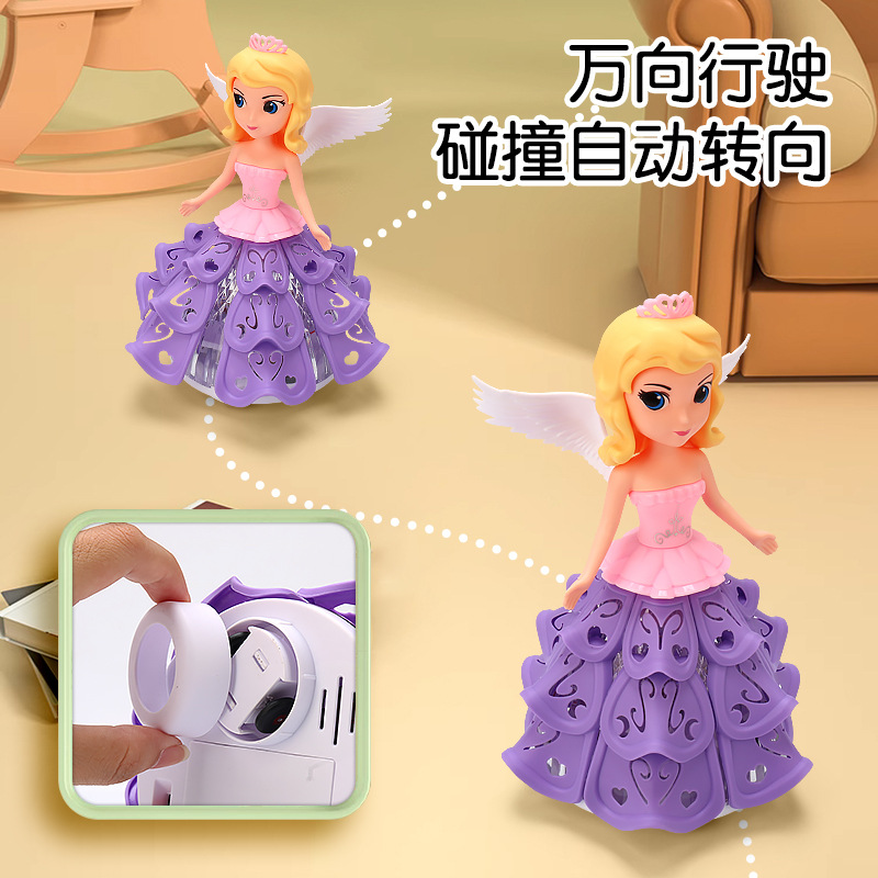 Amazon transfronterizo niños eléctricos princesa Wanxiang muñeca luz música niña regalo de cumpleaños juguete al por mayor