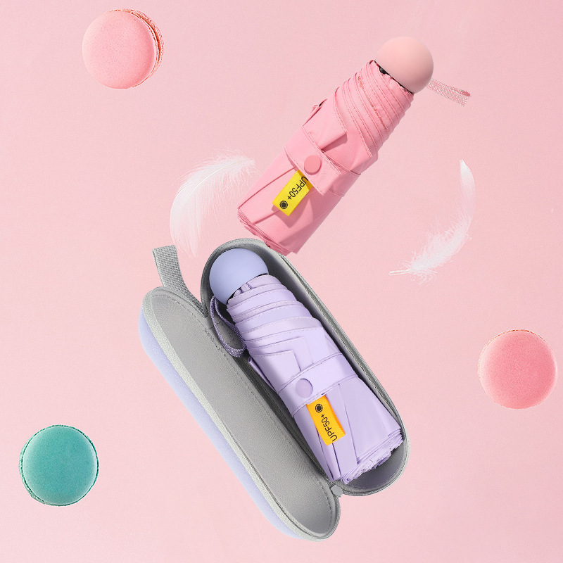 五折迷你太阳伞女防晒防紫外线遮阳伞晴雨两用伞便携超轻雨伞|undefined