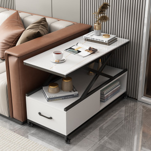 Sofa Side Cabinet Storage Cabinet Side Table Casters Side Cabinet Side Table Removable Small Table Side Bedside Light Luxury Minimalist Cabinet