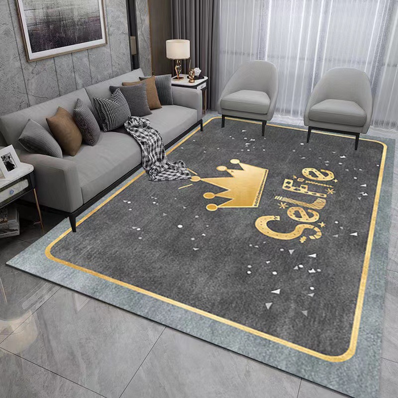 Alfombra nórdica geométrica para sala de estar, de gran superficie y cobertura completa, alfombra para dormitorio junto a la cama, alfombra resistente al desgaste para mesa de centro y sofá, para uso doméstico.