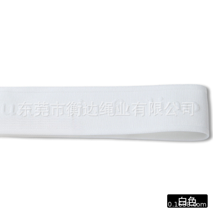 Inventario de 4cm 3D estereoscopio en relieve Jacquard convexo banda elástica ropa zapatos sombreros calzoncillos cintura elástica