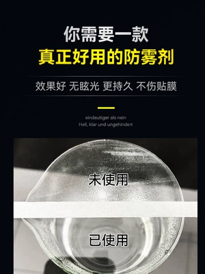 mirrors, rainproof spray, gentle formula: Automotive glass defogging agent