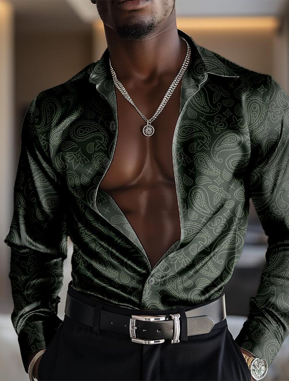 AliExpress Amazon comercio exterior transfronterizo 2025 nueva camisa casual de manga larga para hombre de todo fósforo MB12