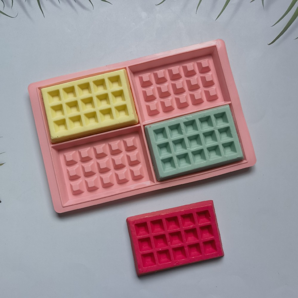 Waffle Square 429 chocolate pastel de silicona molde de jalea torta molde de pan herramientas de horneado