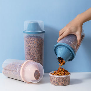 Cat Food Canister Sealed Moisture-Proof Pet Food Cat Food Storage Container Sealed Container Dog Food Storage Container Box Food Storage Container