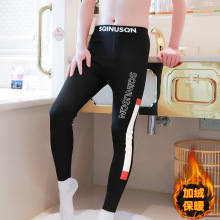 SQINUSQN/狮奇诺跨境批发加绒加厚男士保暖裤鲨鱼裤男款打底绒裤