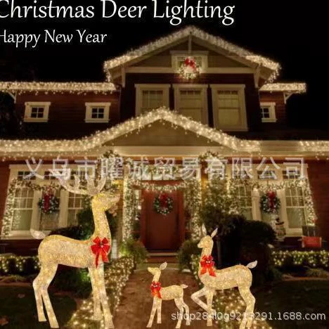 Best Choice Products светящийся набор из трех частей Рождественский олень плоский акриловой набор для наружного украшения