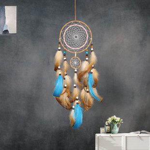 Hot-selling multi-ring dream catcher hanging decorations home wall hanging feather decorations handmade craft gifts