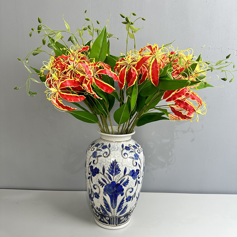 Artificial Realistic Flame Calla Lily Nordic Home Decor Soft Engineering Hotel Wedding Decoration Flowers_voghion.com