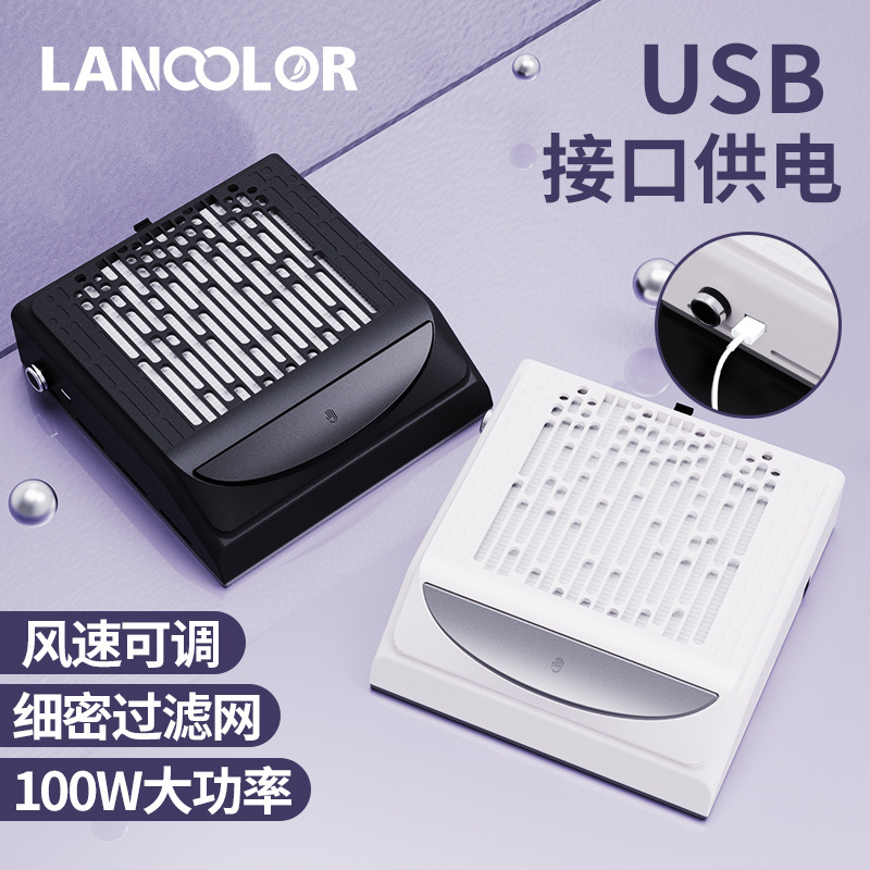Colector polvo uñas 100w almohada mano japonesa enchufable alta potencia con pantalla filtro