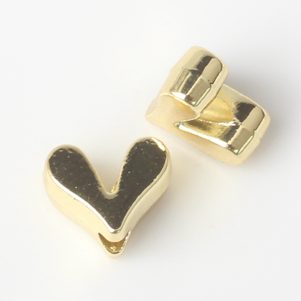 20 PCS/Package Alloy Heart Shape Beads display picture 4