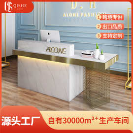 高端美容院收银台服装店美发店烤漆前台接待台医美口腔诊所吧台桌