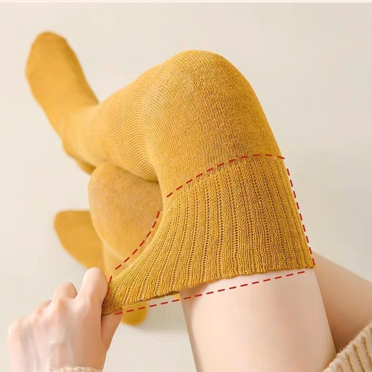 Fábrica directa de medias de invierno y otoño anillo sobre la rodilla calcetines de mujer calcetines de invierno gruesas calentadas calcetines de invierno