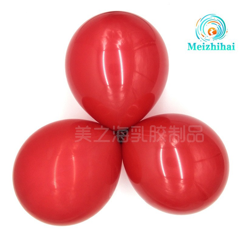 10 pulgadas doble corazón granada globo rojo corazón gemas globo de látex rojo boda decoración de la habitación