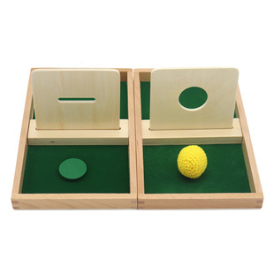 Infant Garden Early Education Center Montessori Teaching Aids Acupressure Ball Tray Round Piece Input Board Wooden Educational Toys Wooden