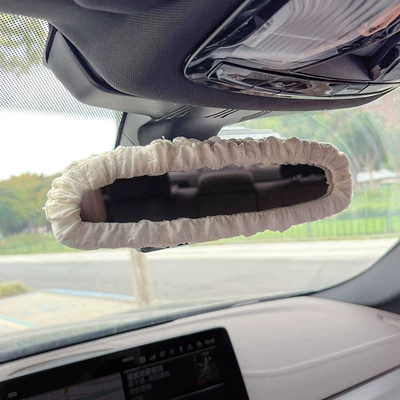 Sürətlər qutusu və əl tormozu başlıqları — Interior Decoration - puff-rearview-mirror-cover-white