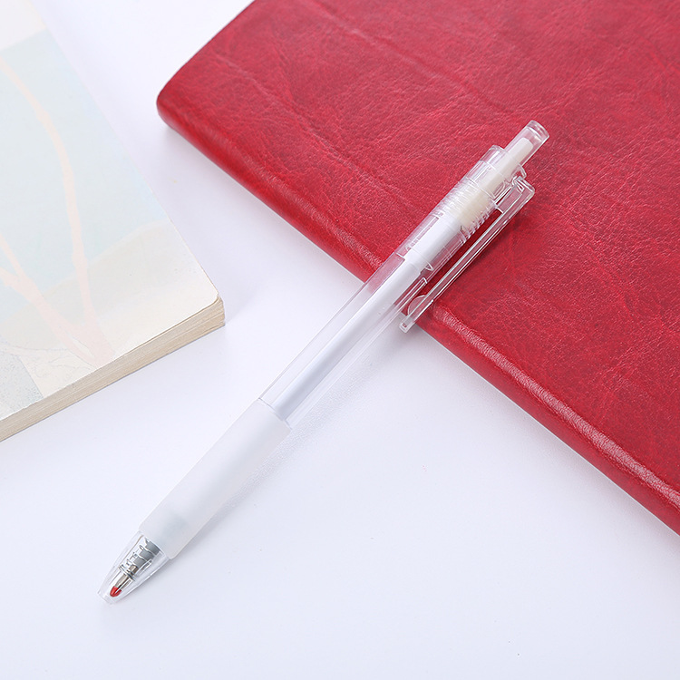 Bolígrafo de góndola Morandi, bolígrafo de presión rojo de Internet para estudiantes de alto valor, núcleo negro 0.5, bolígrafo de agua para estudiantes de viento sin impresión, personalizado