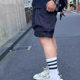 Vintage O Letter Large Pocket Functional Shorts 2024 American Paratrooper Waste Soil vibe Style Tooling Pants