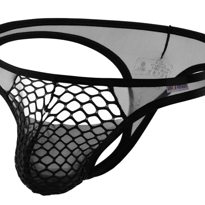 New men's underwear breathable elastic thong low waist design male sexy style gay underpants in stock supply