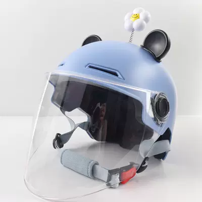 Motorcycle Safety Supplies | Unisex for Adults, with Bear and - frosted-blue-transparent-long-bear-ears-sunflower
