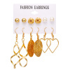 Earrings, jewelry, set, European style, suitable for import, boho style, 6 pair