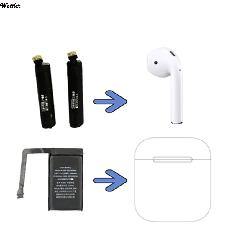 Яблоко, зарядка наушников, совместимый аккумулятор, Bluetooth