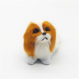 Factory spot wholesale good cat simulation animal series simulation Peking pug pug length 10cm high 7cm