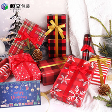 圣诞包装纸 情人节生日礼品包装纸新年格子礼品盒包装纸DIY纸批发