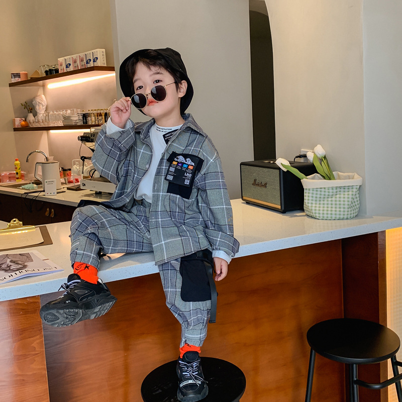 IM童装男童套装2021春季新款中大童儿童韩版休闲两件套潮批发代发|ms