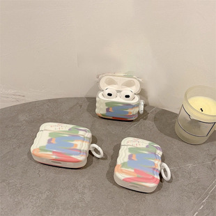 Ins Cartoon Oil Painting Japanese and Korean Graffiti Suitable for Apple airpods 4 Generation Earphone Case Bluetooth Earphone Case Protective Cover