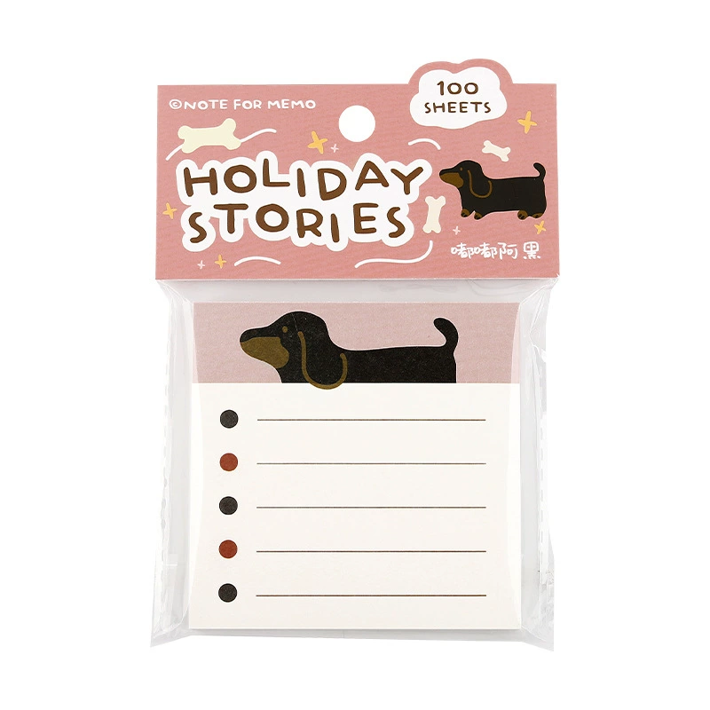 NOTE FOR 100 блокнотов, серия holiday story, милый зверюшка, основание декора, сообщение заметки