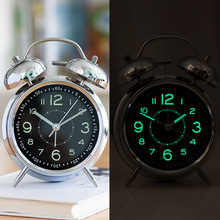 超大声金属打铃闹钟学生儿童起床卧室床头摆台式机械闹钟欧式闹钟