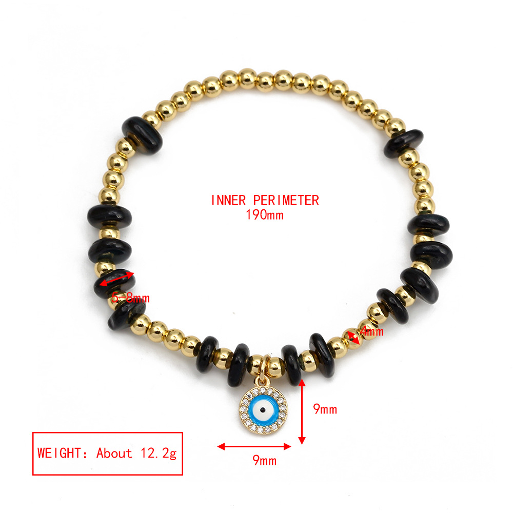 Fashion Eye Copper Inlay Zircon Bracelets 1 Piece