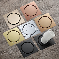 HIDEEP Copper Floor Drain Bathroom Deodorizing High-Capacity Chrome Floor Drain Sanitary Room Floor Drain Manufacturer Wholesale HI0DL0