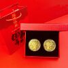 Coins, jewelry, set, gift box, pendant, for luck, Birthday gift, wholesale