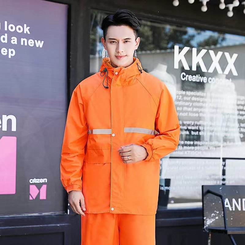 주황색 이중층 이중 접착제 + 이중 챙 + 포켓