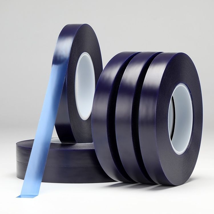 厂家直供 软质PVC电镀蓝色保护膜胶带 透明蓝线路板保护胶