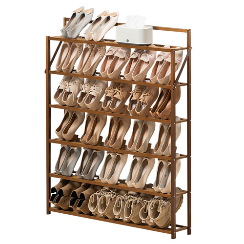 Nanzhu simple narrow shoe rack dormitory diagonal multi-layer shoe cabinet 17CM thin small rental house shoe rack wholesale